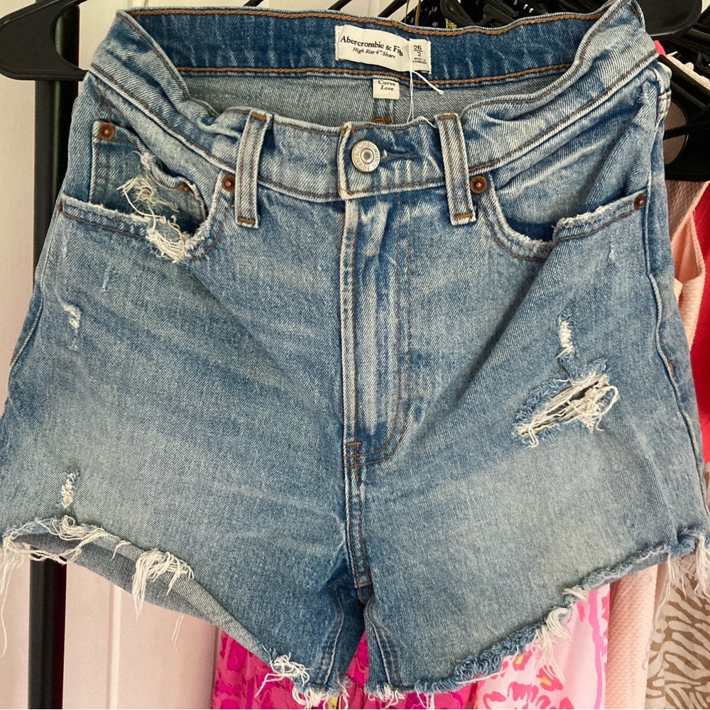 Abercrombie & Fitch Blue Jean Shorts